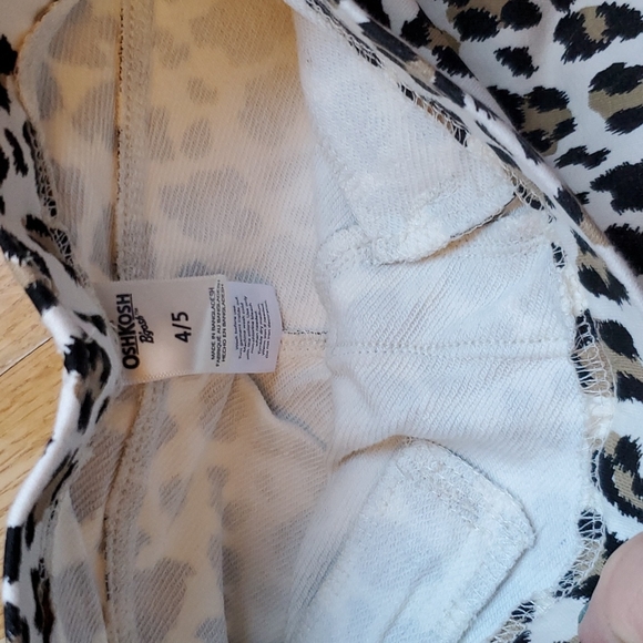 Girls Oshkosh Leopard Print Pants 4/5 - Picture 5 of 8